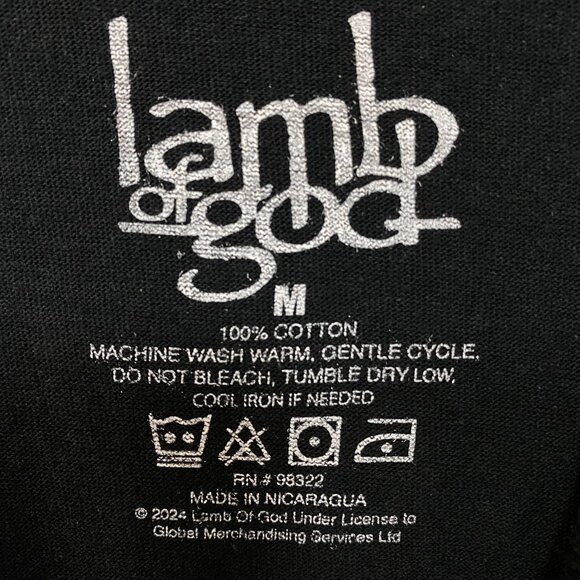 Lamb of God Pure American Metal Flag T-Shirt Medium - Picture 4 of 4